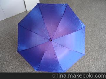专业制作 精品三折加强防紫外线太阳伞 印花变色龙伞